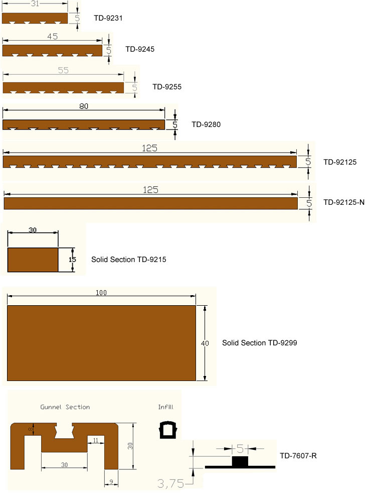 Tek-Dek Technical Drawings